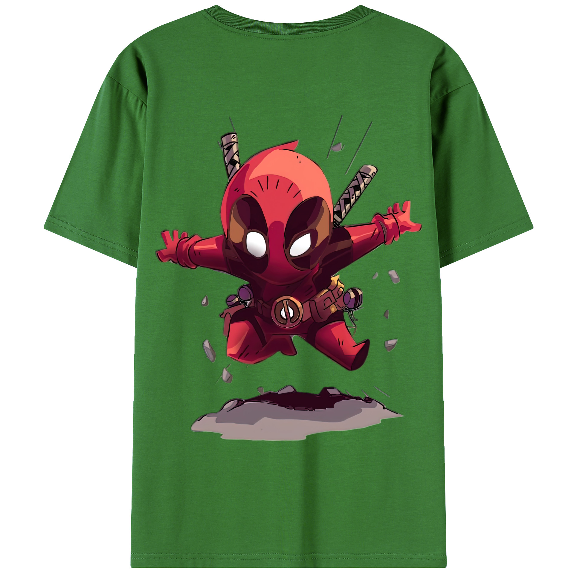 （画像用） Deadpool デッドプール レディース半袖Tシャツ(バックプリント)